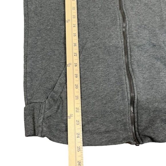 Adidas Climalite Women's Zipper Hoodie Charcoal with Pink Logo Size Small - Picture 4 of 8